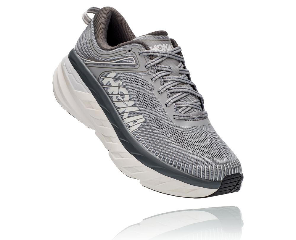 HOKA ONE ONE Bondi 7 for Men - WILD DOVE / DARK SHADOW
