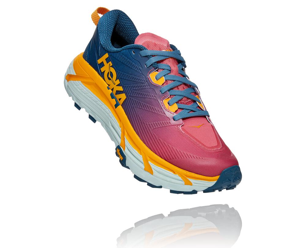 HOKA ONE ONE Mafate Speed 3 for Women - MOROCCAN BLUE / SAFFRON