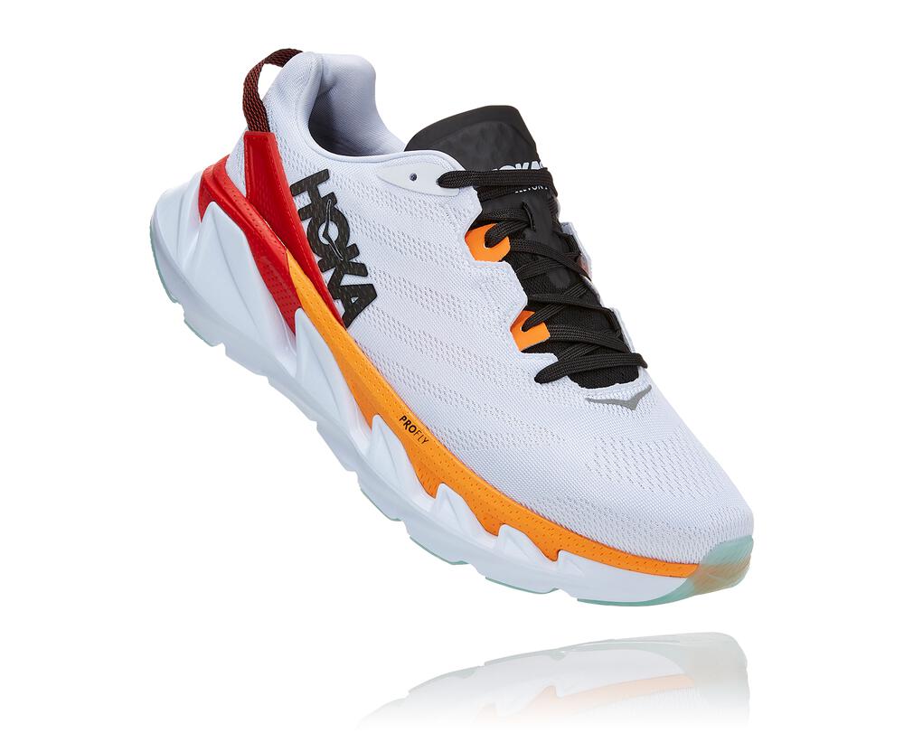 HOKA ONE ONE Elevon 2 for Men - WHITE / BLAZING ORANGE