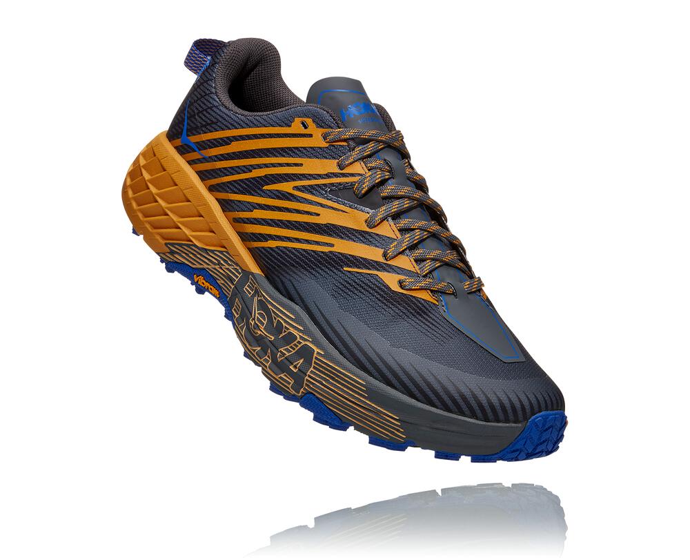 HOKA ONE ONE Speedgoat 4 for Men - CASTLEROCK / GOLDEN YELLOW
