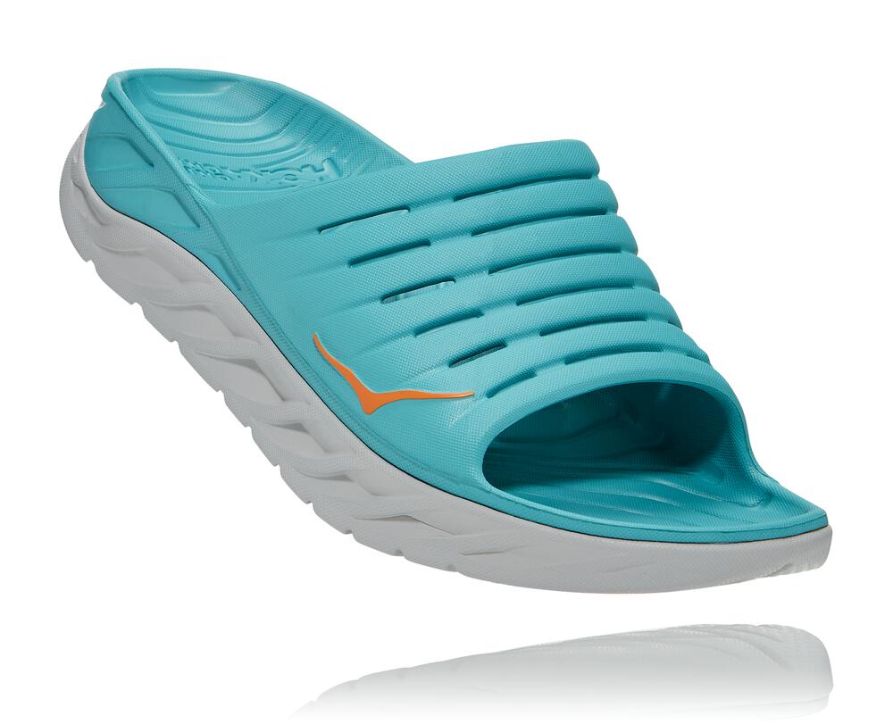 Men's ORA Recovery Slide 2 - AQUARELLE / BLAZING ORANGE