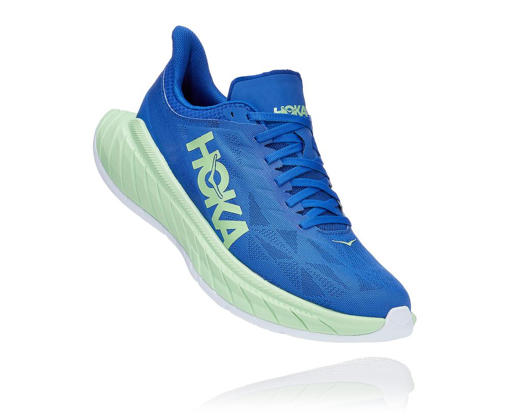 HOKA ONE ONE Carbon X 2 for Men - DAZZLING BLUE / GREEN ASH