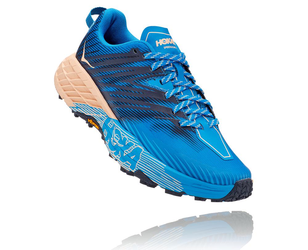HOKA ONE ONE Speedgoat 4 for Women - INDIGO BUNTING / BLEACHED A