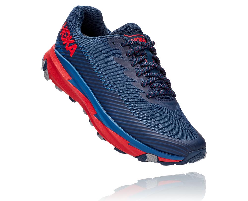 HOKA ONE ONE Torrent 2 for Men - MOONLIT OCEAN / HIGH RISK RED
