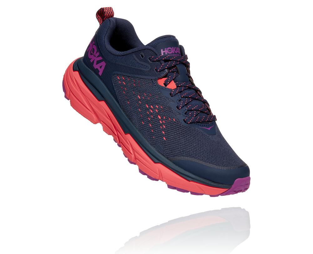 HOKA ONE ONE Challenger ATR 6 for Women - BLACK IRIS / HOT CORAL