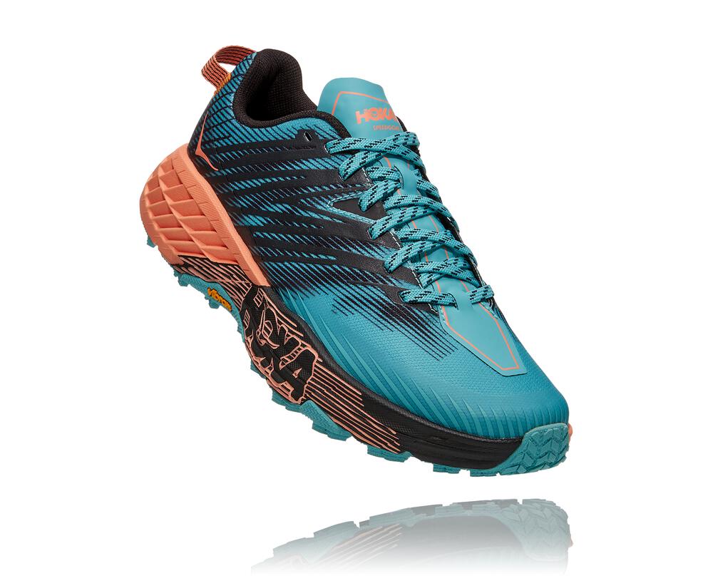HOKA ONE ONE Speedgoat 4 for Women - AQUARELLE / CANTALOUPE