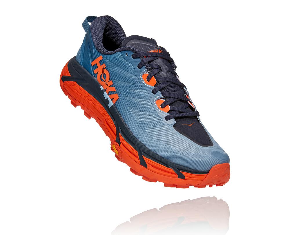 HOKA ONE ONE Mafate Speed 3 for Men - PROVINCIAL BLUE / CARROT