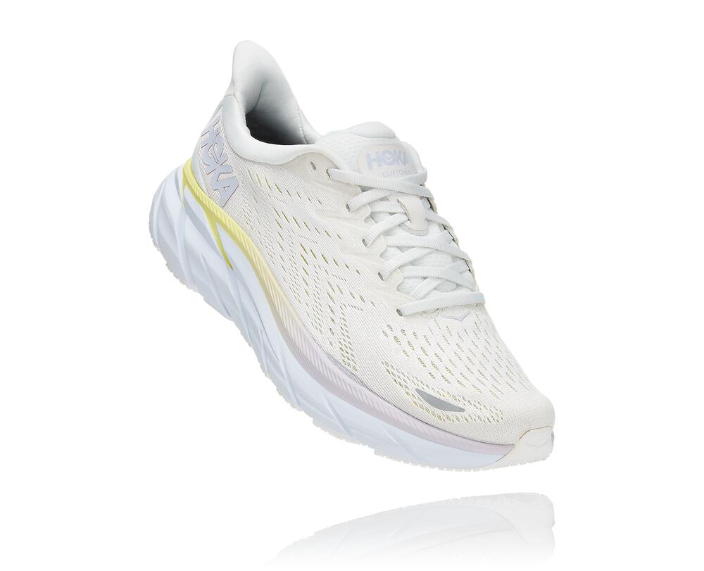 HOKA ONE ONE Clifton 8 for Men - BLANC DE BLANC / BRIGHT WHITE