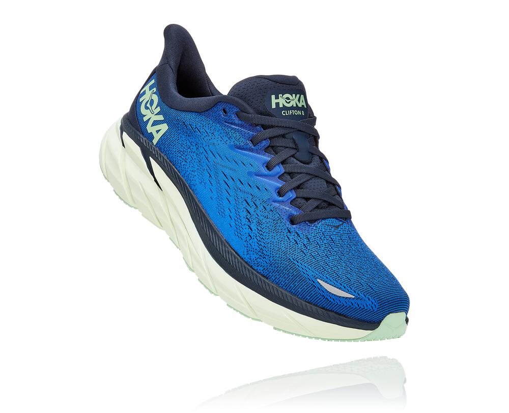 HOKA ONE ONE Clifton 8 for Women - DAZZLING BLUE / OUTER SPACE