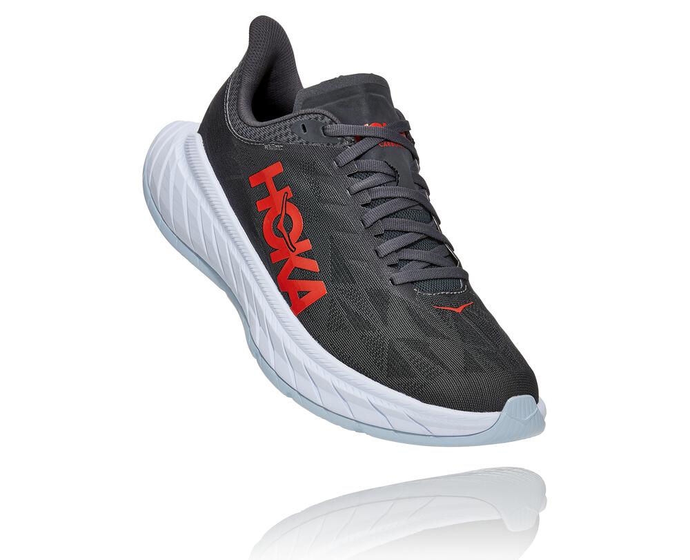 HOKA ONE ONE Carbon X 2 for Men - DARK SHADOW / FIESTA