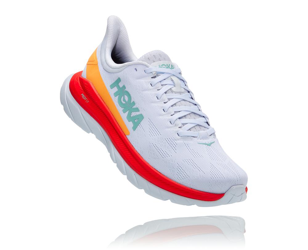 Mach 4 Running Shoe - WHITE / FIESTA