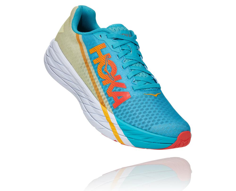 Rocket X All Gender Running Shoe - SCUBA BLUE / LUMINARY GREEN