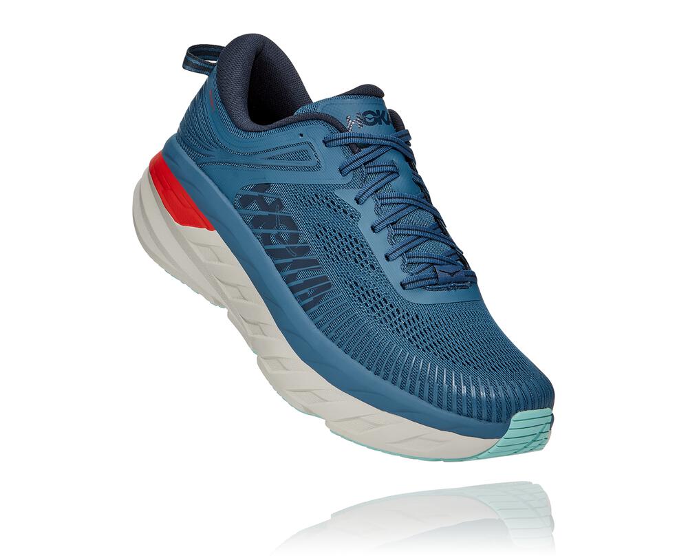 HOKA ONE ONE Bondi 7 for Women - REAL TEAL / OUTER SPACE