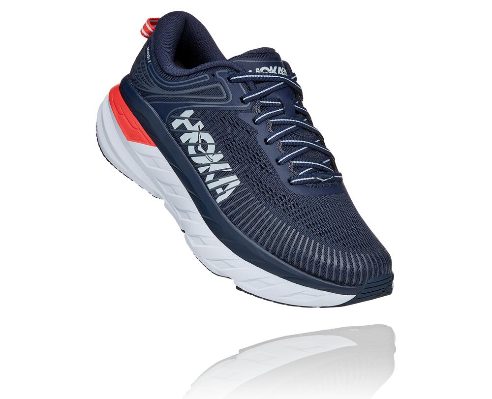HOKA ONE ONE Bondi 7 for Men - BLACK IRIS / BALLAD BLUE