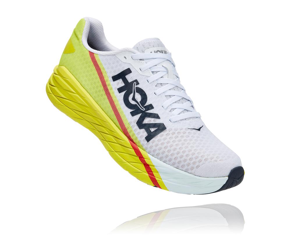 Rocket X All Gender Running Shoe - WHITE / EVENING PRIMROSE